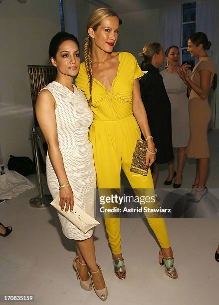 Archie Panjabi and Petra Nemcova attend Dramatically Different Party Hosted By Clinique at 620 Loft & Garden on June 18, 2013 in New York City.