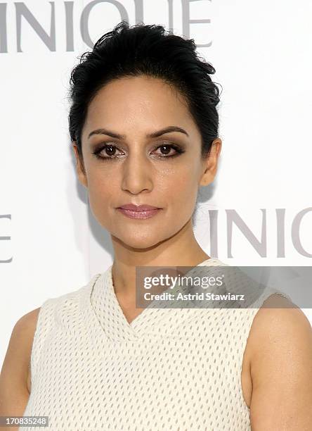 Archie Panjabi attends Dramatically Different Party Hosted By Clinique at 620 Loft & Garden on June 18, 2013 in New York City.