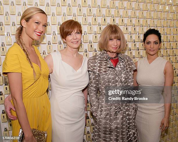 Petra Nemcova, Clinique Exectutive, Anna Wintour and Archie Panjabi attend Dramatically Different Party Hosted By Clinque at 620 Loft & Garden on...