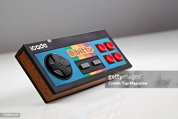 An iCade 8-Bitty game controller for iOS devices photographed during a studio shoot for Tap Magazine, November 29, 2012.
