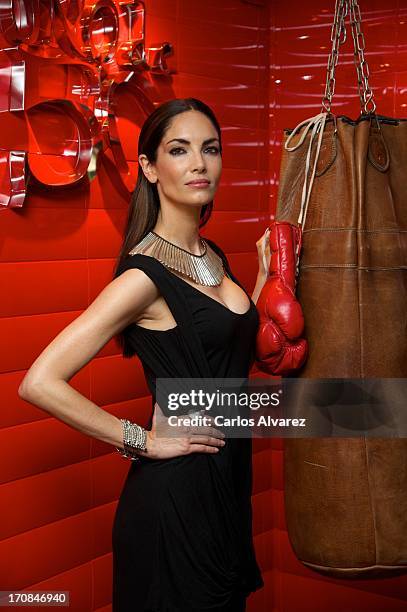 Spanish model Eugenia Silva attends the "Uno de 50" new collection presentation on June 19, 2013 in Madrid, Spain.