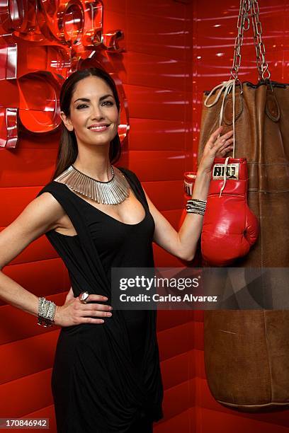 Spanish model Eugenia Silva attends the "Uno de 50" new collection presentation on June 19, 2013 in Madrid, Spain.