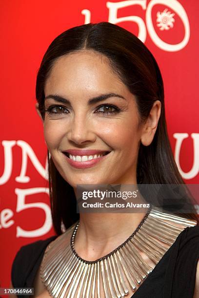 Spanish model Eugenia Silva attends the "Uno de 50" new collection presentation on June 19, 2013 in Madrid, Spain.