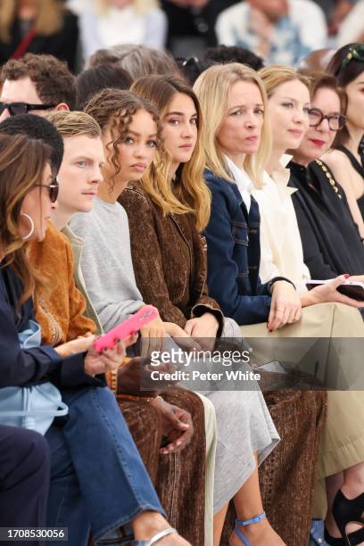 Patrick Gibson, Nico Parker, Shailene Woodley and Delphine Arnault attends the Loewe Womenswear Spring/Summer 2024 show as part of Paris Fashion Week...
