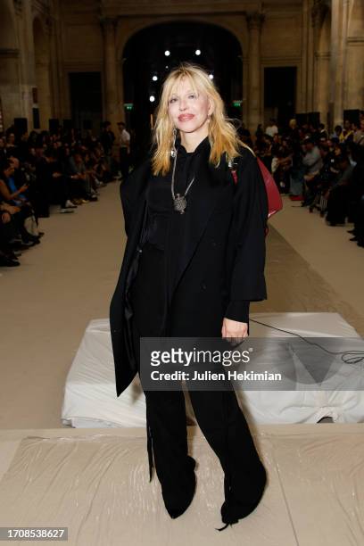 Courtney Love attends the Enfants Riches Deprimes Womenswear Spring/Summer 2024 show as part of Paris Fashion Week on September 29, 2023 in Paris,...