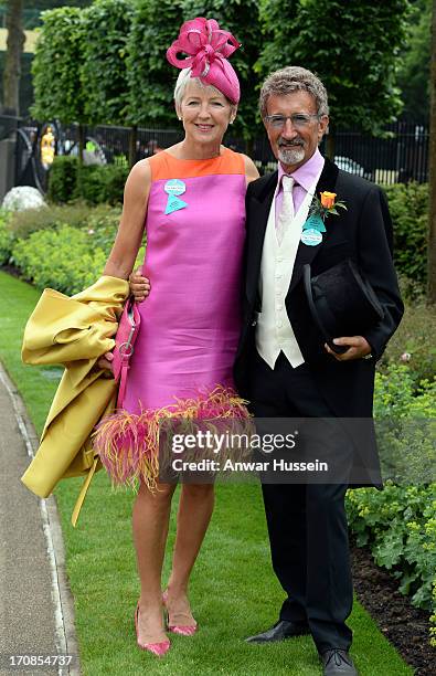Eddie Jordan and Marie Jordan attend Day 2 of Royal Ascot at Ascot Racecourse on June 19, 2013 in Ascot, England.