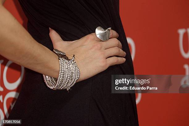 Spanish model Eugenia Silva attends the 'Uno de 50' new collection presentation on June 19, 2013 in Madrid, Spain.