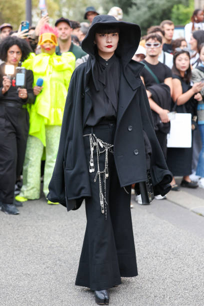 FRA: Yohji Yamamoto : Outside Arrivals - Paris Fashion Week - Womenswear Spring/Summer 2024