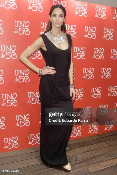 Spanish model Eugenia Silva attends the 'Uno de 50' new collection presentation on June 19, 2013 in Madrid, Spain.