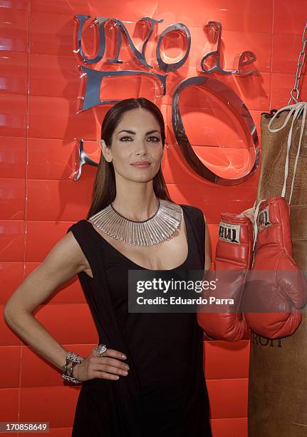 Spanish model Eugenia Silva attends the 'Uno de 50' new collection presentation on June 19, 2013 in Madrid, Spain.