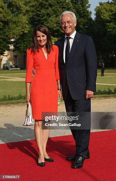German Transport Minister Peter Ramsauer and his wife Susanne Ramsauer attend the dinner given in honour of U.S. President Barack Obama at the...