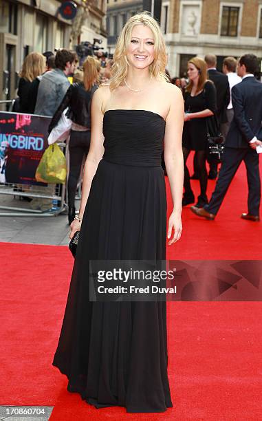 Siobhan Hewlett attends the UK Premiere of 'Hummingbird' at Odeon West End on June 17, 2013 in London, England.