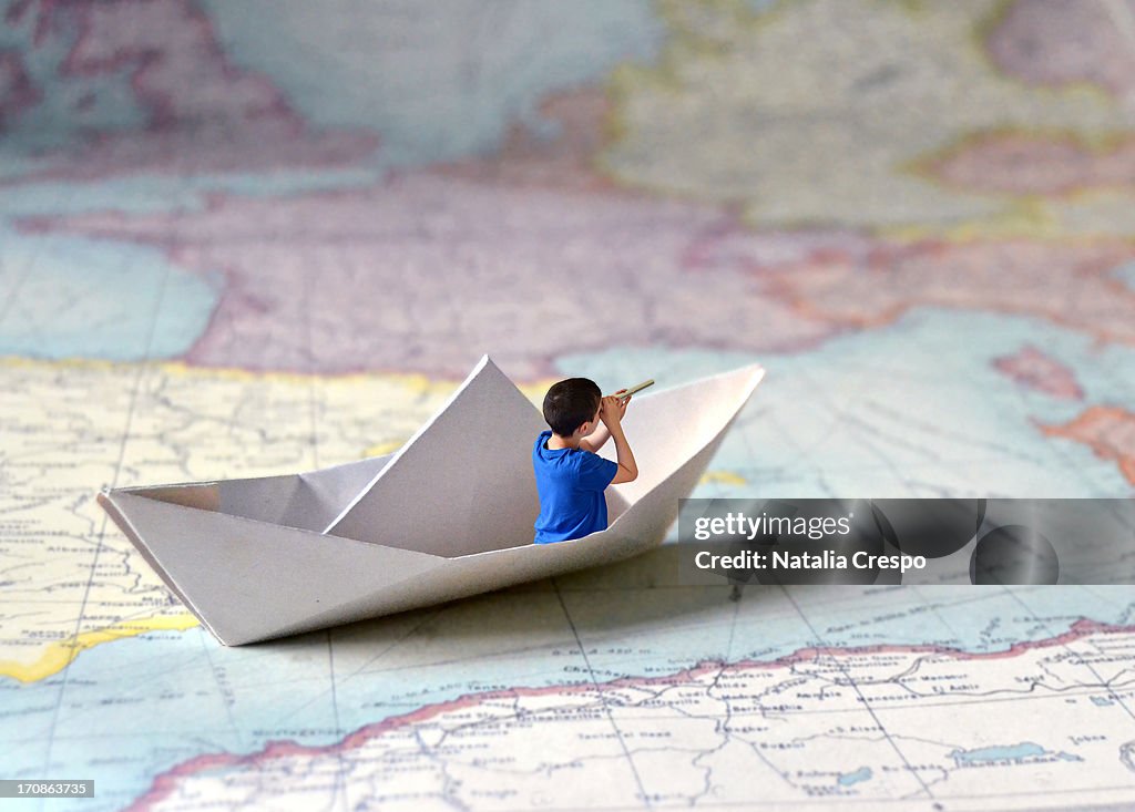 Sailing in a paper ship