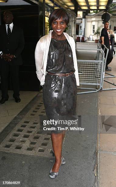 Brenda Emmanus attends the gala screening of 'Venus and Serena' at The Curzon Mayfair on June 19, 2013 in London, England.