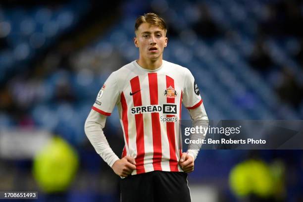 Jack Clarke of Sunderland during the Sky Bet Championship match between Sheffield Wednesday and Sunderland at Hillsborough on September 29, 2023 in...