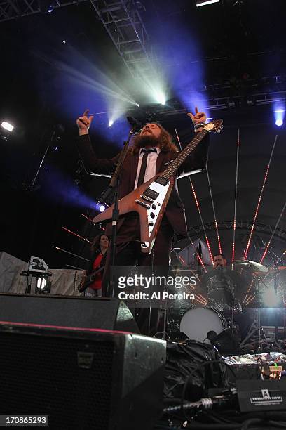 Jim James of My Morning Jacket performs at "State of the Union: An Evening of Collaborative Performances" to benefit Celebrate Brooklyn! at the...