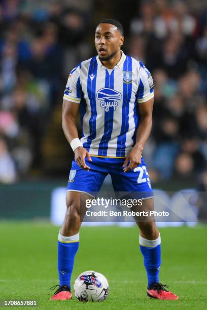 Akin Famewo of Sheffield Wednesday during the Sky Bet Championship match between Sheffield Wednesday and Sunderland at Hillsborough on September 29,...