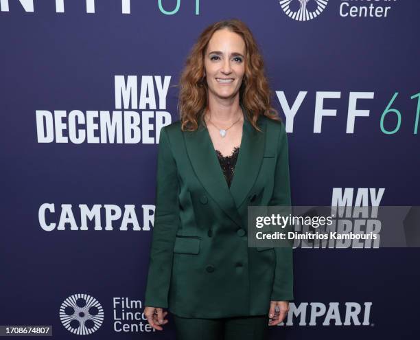 Jessica Elbaum attends the red carpet for "May December" during the 61st New York Film Festival at Alice Tully Hall, Lincoln Center on September 29,...