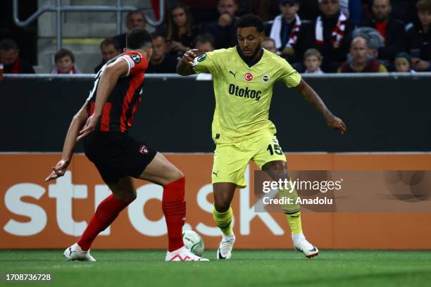Joshua King of Fenerbahce in action during the UEFA Europa Conference League Group H match between Spartak Trnava and Fenerbahce at Stadium of Anton...