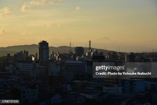 sunrise scene of matsue city - tottori prefecture stock pictures, royalty-free photos & images