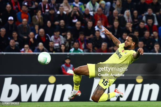 Joshua King of Fenerbahce in action during the UEFA Conference League Group H match between Spartak Trnava and Fenerbahce at Stadium of Anton...