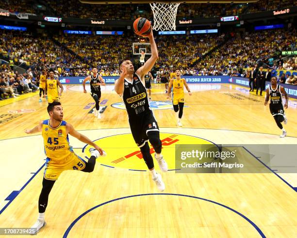 Aleksa Avramovic, #4 of Partizan Mozzart Bet Belgrade in action during the 2023-24 Turkish Airlines EuroLeague Regular Season Round 1 game between...