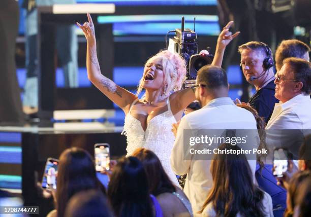 Karol G at the Billboard Latin Music Awards 2023 held at Watsco Center on October 5, 2023 in Coral Gables, Florida.