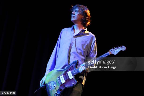 Thurston Moore performs on stage at Meltdown Festival 2013 at The Purcell Room, South Bank Centre on June 19, 2013 in London, England.