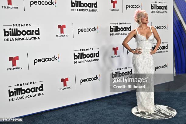 Karol G at the Billboard Latin Music Awards 2023 held at Watsco Center on October 5, 2023 in Coral Gables, Florida.