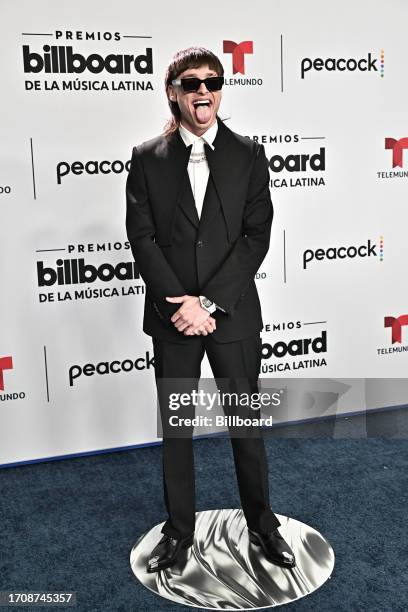 Peso Pluma at the Billboard Latin Music Awards 2023 held at Watsco Center on October 5, 2023 in Coral Gables, Florida.