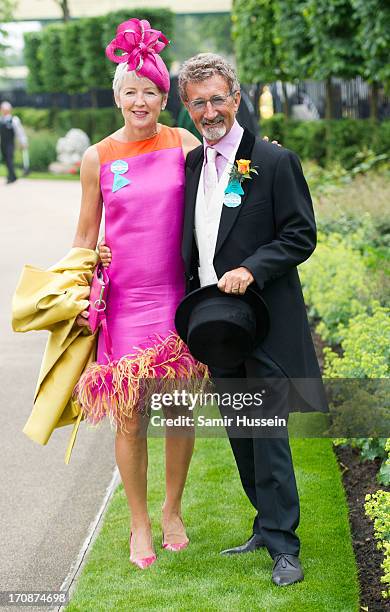 Eddie Jordan and Marie Jordan attend day 2 of Royal Ascot at Ascot Racecourse on June 19, 2013 in Ascot, England.