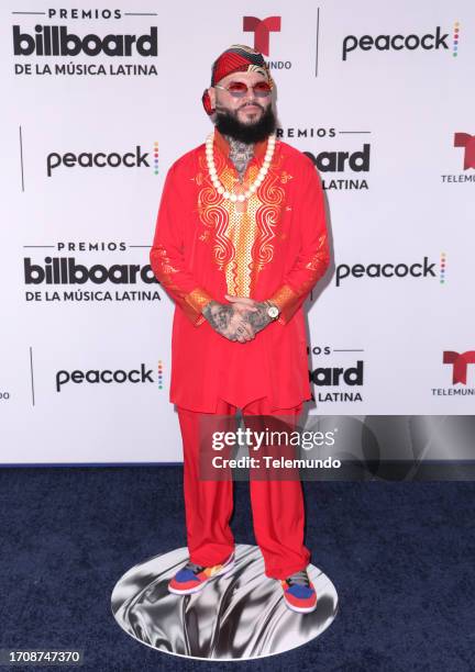Pictured: Farruko arriving to the Watsco Center in Coral Gables, FL on October 5, 2023 -- via Getty Images)