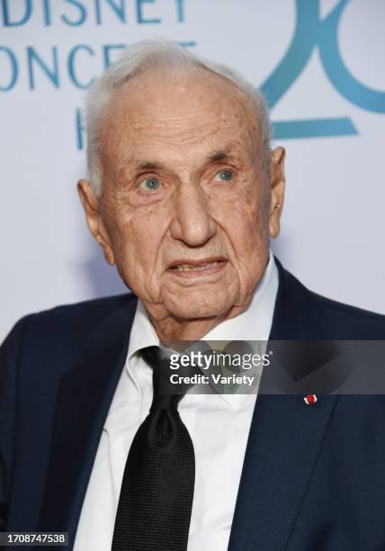 Frank Gehry at the Los Angeles Philharmonic Gala at the Walt Disney Concert Hall on October 5, 2023 in Los Angeles, California