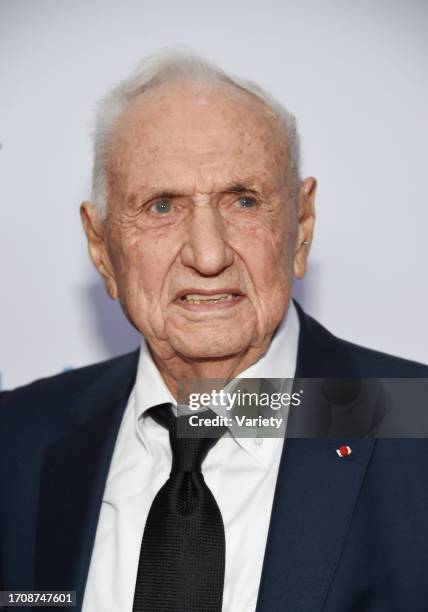 Frank Gehry at the Los Angeles Philharmonic Gala at the Walt Disney Concert Hall on October 5, 2023 in Los Angeles, California