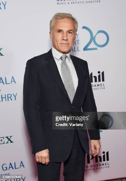 Christoph Waltz at the Los Angeles Philharmonic Gala at the Walt Disney Concert Hall on October 5, 2023 in Los Angeles, California
