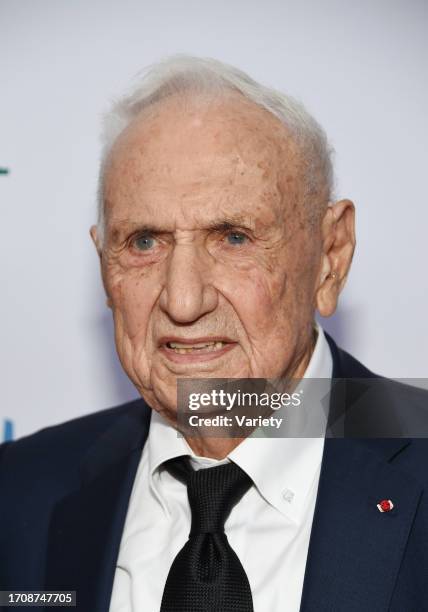 Frank Gehry at the Los Angeles Philharmonic Gala at the Walt Disney Concert Hall on October 5, 2023 in Los Angeles, California