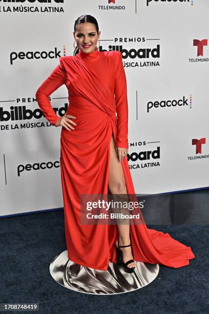 Maite Perroni at the Billboard Latin Music Awards 2023 held at Watsco Center on October 5, 2023 in Coral Gables, Florida.