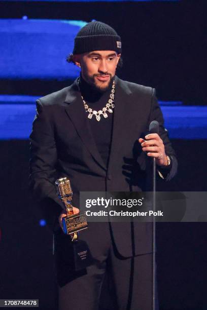 Bad Bunny at the Billboard Latin Music Awards 2023 held at Watsco Center on October 5, 2023 in Coral Gables, Florida.