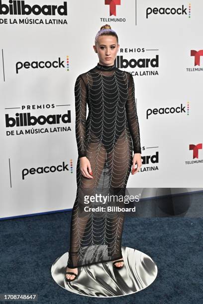 Isabella Fernandez at the Billboard Latin Music Awards 2023 held at Watsco Center on October 5, 2023 in Coral Gables, Florida.