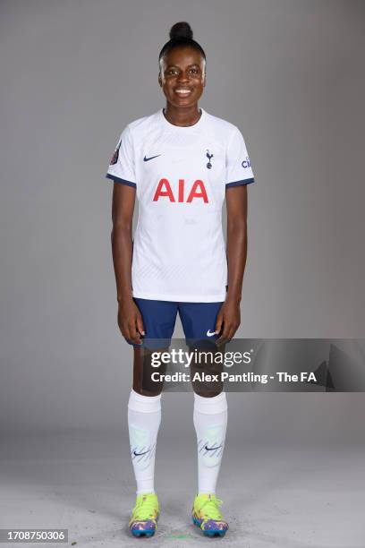 Jessica Naz of Tottenham Hotspur poses during the Super League Headshots 2023/24 portrait session at Tottenham Hotspur Training Centre on September...