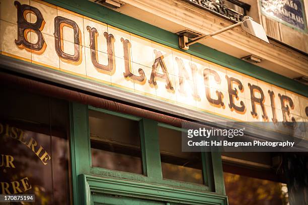 boulangerie - boulangerie paris stock pictures, royalty-free photos & images