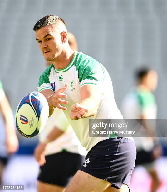 Paris , France - 6 October 2023; Jonathan Sexton during an Ireland rugby captain's run at the Stade de France in Paris, France.