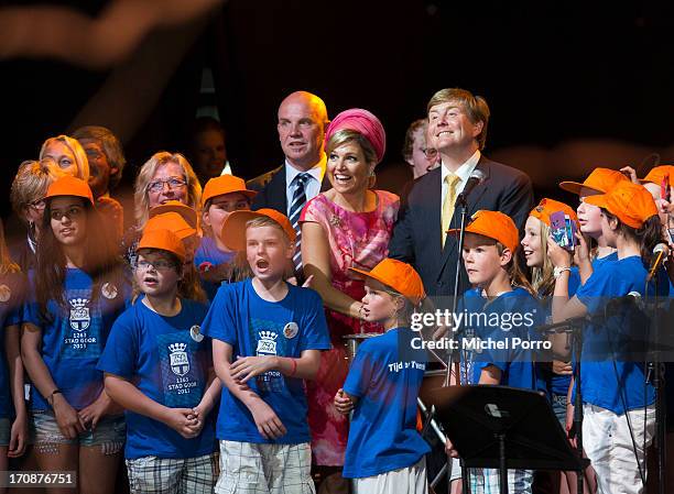 King Willem-Alexander of The Netherlands and Queen Maxima of The Netherlands officially kick off celebrations for the 750th anniversary of Goor...