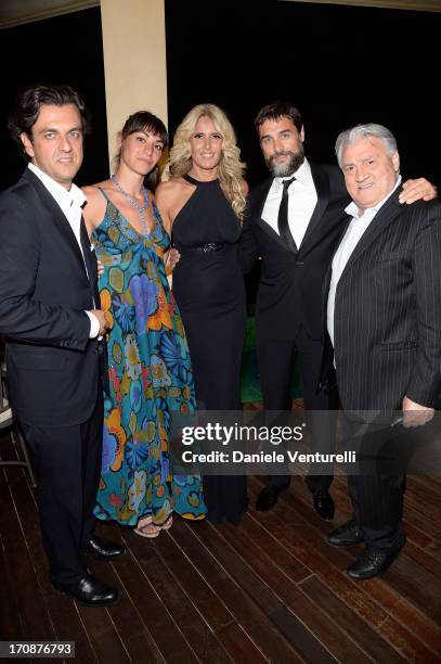 Michel Curatolo, Tiziana Rocca, Gerardo Sacco, Daniele Pecci and Silvia Pietta attend 'Clifton Collection' Gala Dinner Hosted by Baume & Mercier And...