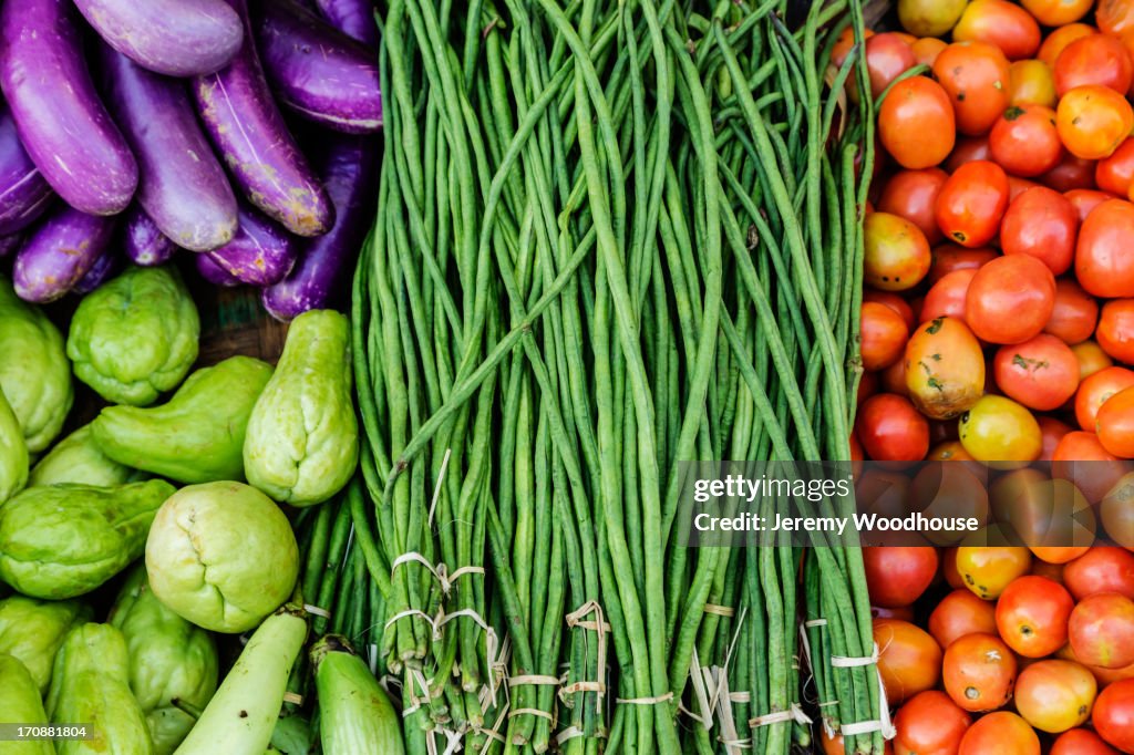 Close up of vegetables for sale