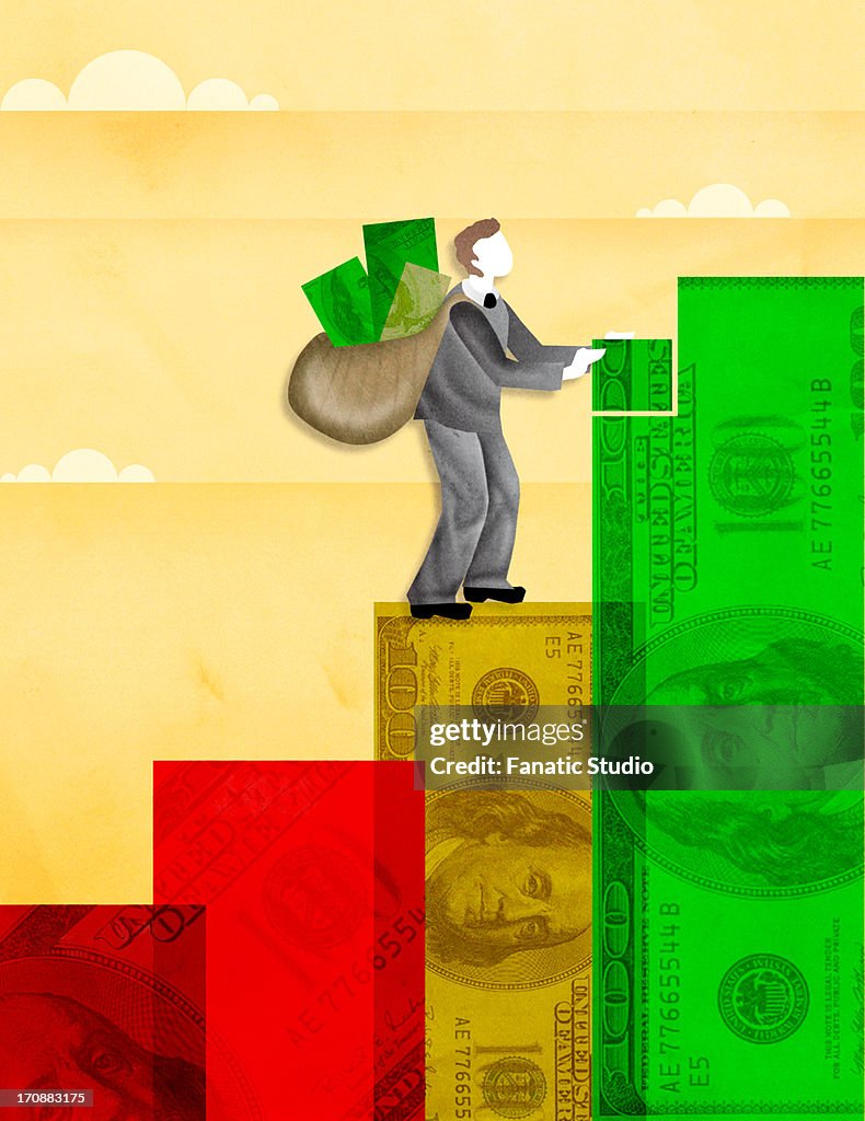 Recession Recovery Illustrative Representation Showing Recovery From Recession High-Res ...