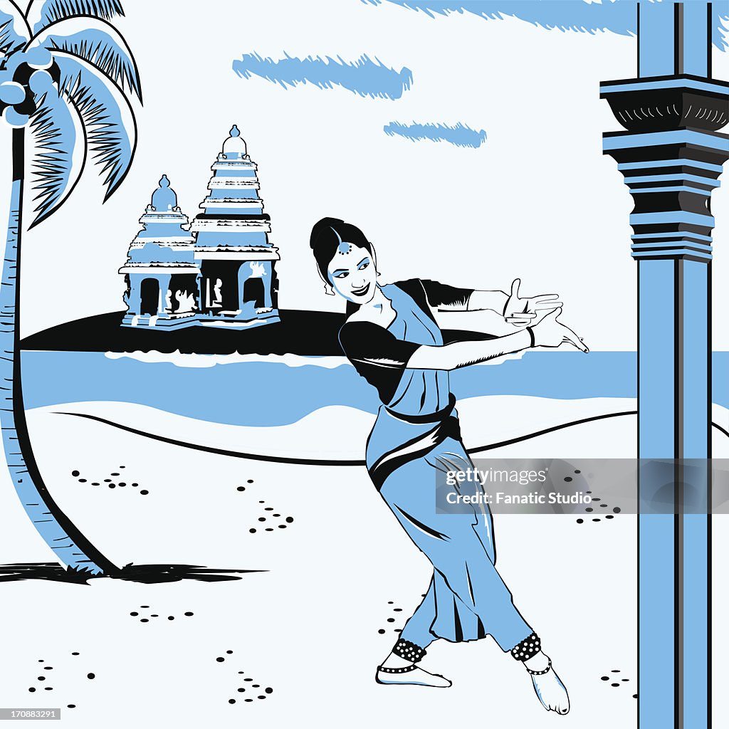 Woman Performing Kuchipudi The Indian Classical Dance High-Res Vector  Graphic - Getty Images