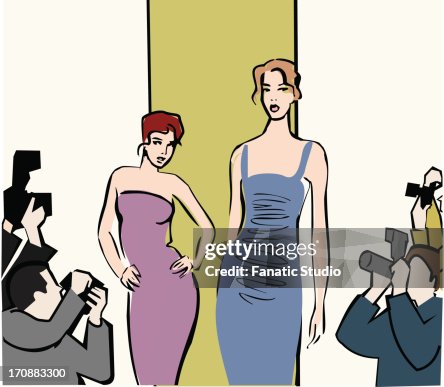 Models Ramp Photography Models Walking On The Ramp High-Res Vector Graphic - Getty Images