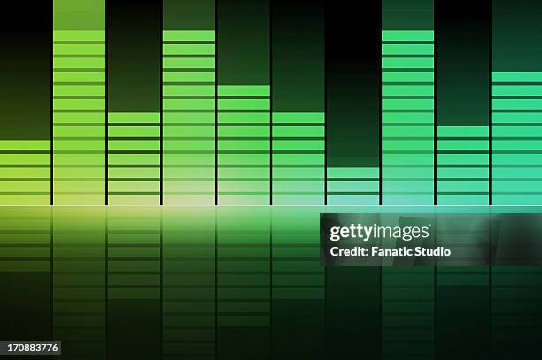 led graph projection - led lights stock illustrations