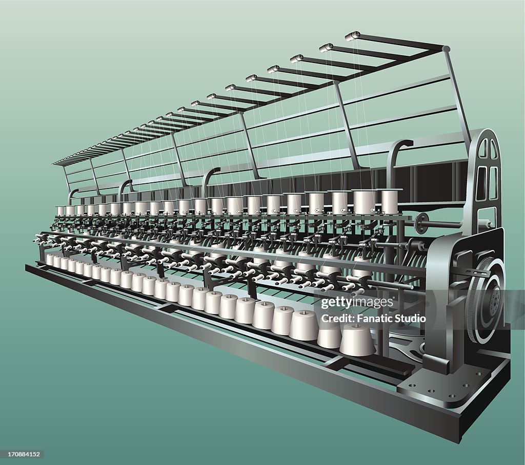 Textiles Machine Plan Textile Machine High-Res Vector Graphic - Getty Images